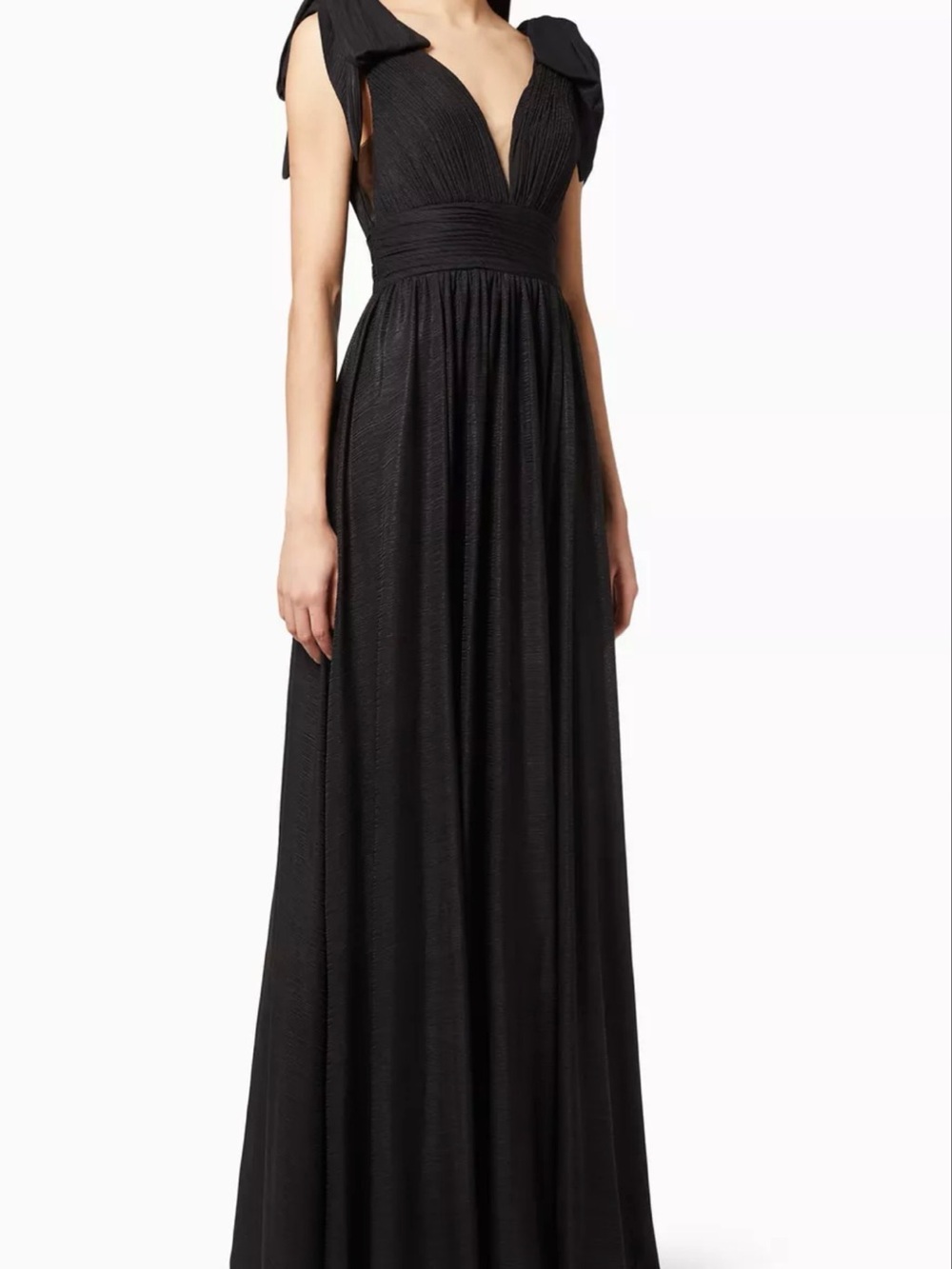 BASIX black label satin aline gown